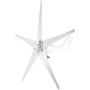 YaeMarine Wind Turbine Generator, 400W 12V Wind Turbine Businesses 5 Blade Wind Controller Turbine Generator kit for Home/Camping, White, Black, Blue, Red, Green (White)