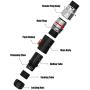 80A Trolling Motor Plug and Receptacle Kit, Waterproof DC Power Connector for Marine Boat, 12/24/36/48V High Amp Rated Plug Receptacle for Trolling Motors
