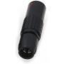 DRRI 0B Cable Mount Connector 2 Contacts Socket PHG.0B.302.CLLD52 (2pin, Black PHG)