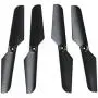 Upgraded Motors Main Propeller Cash Pack for Syma X11 X11C RC Quad Copter Quadrotor Drone Replacement Spare Parts CCW and CW with Gears Toy 4 Pcs (Black)