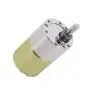 520 High Torque Micro Brush DC Motor Low Speed Gear Reduction Motor Eccentric Shaft Gearbox Diameter 37mm High Torque All Metal Gear Electric Micro Gear Motor (12 Volt, 10 RMP)