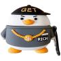 LVANLLF Cool Silicone Hiphop Duck Cartoon Animals Unique Stylish Headphone Case Compatible with Airpods 3rd 2021 Airpods 3 Headphones Funny Cover with Key Hook for boy girl Teenager Friends Best Gift