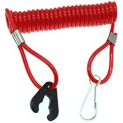 HAJXZH Outboard Motor Engine Flameout Switch Cord Safety Stop Switch Lanyard Engine Ignition Emergency Kill Stop Lanyard Rope Clip Hook