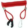 HAJXZH Outboard Motor Engine Flameout Switch Cord Safety Stop Switch Lanyard Engine Ignition Emergency Kill Stop Lanyard Rope Clip Hook