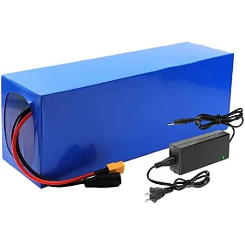 Jieoto 72V 60Ah 50Ah 40Ah 30Ah 20Ah E-Bike Lithium-Ion Battery Rechargeable Customizable Battery Electric Bike Lithium Battery Pack with Charger and BMS, for 1000W to 5600W Motor