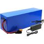 Jieoto 72V 60Ah 50Ah 40Ah 30Ah 20Ah E-Bike Lithium-Ion Battery Rechargeable Customizable Battery Electric Bike Lithium Battery Pack with Charger and BMS, for 1000W to 5600W Motor