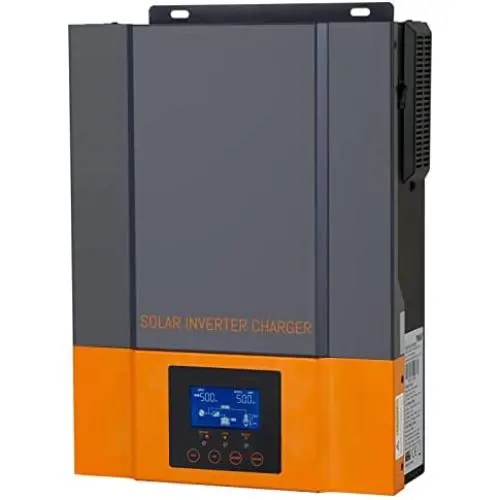 PowMr 2400W Solar Inverter 24V to 230V, Off Grid Pure Sine Wave Power Inverter Bulit in 80A MPPT Charger, Max PV 3000W 450V Input, fit for 24V Lead-Acid/Lithium Battery