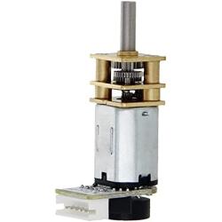 Jutagoss 1Pcs Miniature Gear Motor GA12-N20 DC Gear Motor 6V 60RPM Encoder Speed Velocity Measurement Mini Car Balance Motor