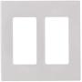 Leviton DW4SF-1BW Decora Smart Wi-Fi Fan Speed Controller, White & 80309-SW 2-Gang Decora Plus Wallplate Screwless Snap-On Mount, White