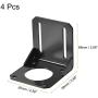 MECCANIXITY Motor Bracket Motor Mounting Holder 68x65x68mm Black for 57mm NEMA 23 Stepper Motor with Screws 4 Set
