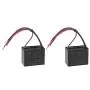 uxcell Ceiling Fan Capacitor CBB61 5/5/5uF 250V AC 4 Wires Metallized Polypropylene Film Capacitor 48x38x26mm for Electric Fan Pump Motor Generator 2Pcs