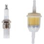 Golf Cart Tune Up Kit for EZGO RXV 2008 Up, EZGO TXT 2010 Up, 4 Cycle Models with Kawasaki Motor, Replace OEM Air Filter 28463-G01, Fuel Filter 72084-G01, Oil Filter 607454, Spark Plug 607462
