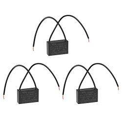 uxcell Ceiling Fan Capacitor CBB61 1.2uF 250V AC 2 Wires Metallized Polypropylene Film Capacitor 36x23x12mm for Electric Fan Pump Motor Generator 3Pcs