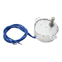 Fielect Synchronous Motor AC 110V 30RPM Synchron Motor Turntable Motor CW Direction 4W TYC-50 Horizontal Hole Shaft