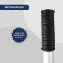 Five Oceans Outboard Extension Handle Telescopic, Extends from 17.5 inches (444mm) to 25 inches (635mm), Aluminum Tubing with Plastic Handle, Foam Grip FO4454