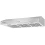 Empava Ducted Under Cabinet Range Hood with Push Button Controls Sealed Aluminum Motor 3 Speeds Fans Baffle Filters and LED Lights in Stainless Steel 500CFM, 30 Inch