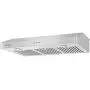 Empava Ducted Under Cabinet Range Hood with Push Button Controls Sealed Aluminum Motor 3 Speeds Fans Baffle Filters and LED Lights in Stainless Steel 500CFM, 30 Inch
