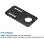MECCANIXITY Motor Bracket Motor Mounting Holder 100x50mm Black for NEMA 17 Stepper Motor with Screws 2 Set