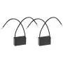 uxcell Ceiling Fan Capacitor CBB61 2.4uF 250V AC 2 Wires Metallized Polypropylene Film Capacitor 37x24x13mm for Electric Fan Pump Motor Generator 2Pcs
