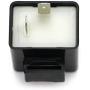iJDMTOY (1) 2-Pin CF12 Electronic LED Flasher Relay Fix Compatible With Motorcycle or Scooter Install LED Turn Signal Bulbs Hyper Flash Issues