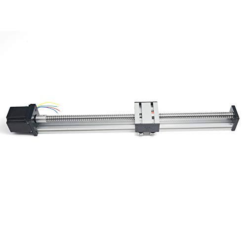 Befenybay 400mm Travel Length Linear Rail Guide Ballscrew SFU1605 with NEMA23 Stepper Motor for DIY CNC Router Parts X Y Z Linear Stage Actuator