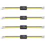 Taiss 4pcs Motorcycle LED Load Resistor Flasher, LED Turn Signal Fix Error Flash Controller Lamp Fault Eliminator.