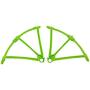 Upgraded Motors Three Blades Propellers Main Propeller Guard Bumpers Protectors for Hubsan H502E H502S Drone Replacement CCW CW with Metal Gears RC Quadcopter Spare Parts Set (Green)