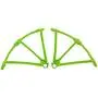 Upgraded Motors Three Blades Propellers Main Propeller Guard Bumpers Protectors for Hubsan H502E H502S Drone Replacement CCW CW with Metal Gears RC Quadcopter Spare Parts Set (Green)