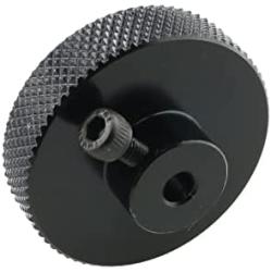 E-outstanding Black Aluminum Alloy Positioning Handwheel with 5mm Diameter Internal Hole for 3D Printer 42 Stepper Motor
