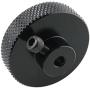 E-outstanding Black Aluminum Alloy Positioning Handwheel with 5mm Diameter Internal Hole for 3D Printer 42 Stepper Motor