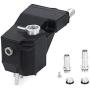 Mishimoto MMRT-F2D-11SMWBK Aluminum Secondary Degas Tank, Compatible With 2011-2019 Ford 6.7L Powerstroke, Micro-Wrinkle Black