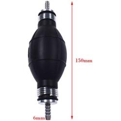 JRL Fuel Pump Fuel Line Hand Primer Bulb 6mm 1/4‘’ inch Rubber fit for Car/Boat/Marine/Motorcycle 9001080A