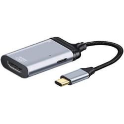 Xiwai USB-C Type C to HDMI Converter HDTV Adapter 4K 60hz 1080p with Female PD Power Port