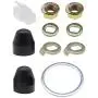 1 Set E-Bike Hub Motor Nuts Bike Safety Washers Electric Bicycle Wheel Lock Nuts Motor Axle Bolt Screw for 750W-1500W Motors with 14mm Shaft