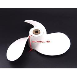 Hoafourge 7 1/4X6-BS 6L5-45943-00-00 Propeller for Yamaha 2.5HP 3HP 4HP 5HP F2.5A 3A Malta Outboard Motors 7.25x6