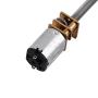Thread Shaft Motor, DC 12V 400RPM N20 Micro Gear Motor with Long M4x55mm Lead Screw Reducer Thread Output Shaft 16mm Shaft with Gear Box