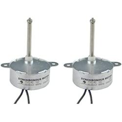 CHANCS Synchronous Motor TYC-40 AC 12V 5RPM Shaft Length 4.6cm for Fiber Optic Christmas Ornament (2PCS)