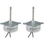 CHANCS Synchronous Motor TYC-40 AC 12V 5RPM Shaft Length 4.6cm for Fiber Optic Christmas Ornament (2PCS)