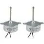 CHANCS Synchronous Motor TYC-40 AC 12V 5RPM Shaft Length 4.6cm for Fiber Optic Christmas Ornament (2PCS)