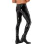 MSemis Mens Faux Leather Pants Punk 80s Rock Skinny Leggings Tight Gothic Motorcycle Biker Pants