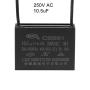 uxcell Ceiling Fan Capacitor CBB61 10.5uF 250V AC 2 Wires Metallized Polypropylene Film Capacitor 47x34x18mm for Electric Fan Pump Motor Generator