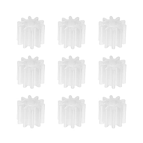 Othmro 10pcs Plastic Gears 10 Teeth Model 102A Reduction Gear Plastic Worm Gears for RC Car Robot Motor
