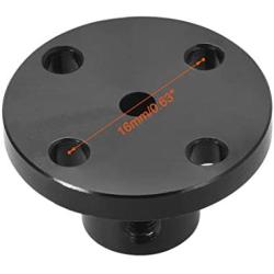 uxcell 3mm Inner Dia H13*D10 Rigid Flange Coupling Motor Guide Shaft Coupler Motor Connector Black for DIY Parts