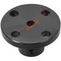 uxcell 3mm Inner Dia H13*D10 Rigid Flange Coupling Motor Guide Shaft Coupler Motor Connector Black for DIY Parts