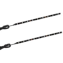 2pc 12inch 9LED Multi-Color Flexible Strip Accent Lights 5050 SMD Flex RGB for Motorcycle ,ATV,Car ,