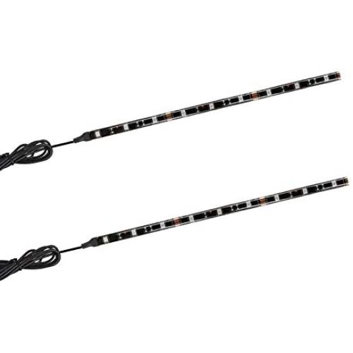 2pc 12inch 9LED Multi-Color Flexible Strip Accent Lights 5050 SMD Flex RGB for Motorcycle ,ATV,Car ,