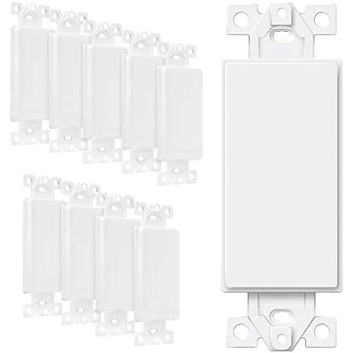 Adaptateur Blanc ENERLITES pour Interrupteurs Décoratifs, Polycarbonate Thermoplastique Incassable, Approuvé UL, 6001-W-10PCS, Blanc, 10 Pièces Adaptateur Blanc ENERLITES pour Interrupteurs Décoratifs, Polycarbonate Thermoplastique Incassable, Approuvé UL, 6001-W-10PCS, Blanc, 10 Pièces