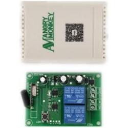 Calvas 433Mhz Wireless RF Switch DC12V Relay Receiver Module and 433 Mhz Remote Controls For DC Motor Forward and Reverse Controller - (Color: 1 Piece DC 1202)