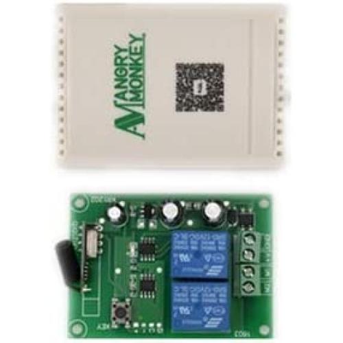 Calvas 433Mhz Wireless RF Switch DC12V Relay Receiver Module and 433 Mhz Remote Controls For DC Motor Forward and Reverse Controller - (Color: 1 Piece DC 1202)