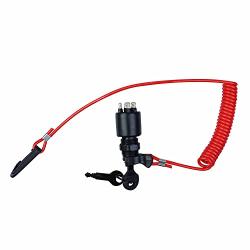 175974 Boat Key Switch Ignition and Safety Lanyard Assembly Replacement for OMC Johnson Evinrude Motor 40-200HP Outboard Motor Replace 5005801 357868
